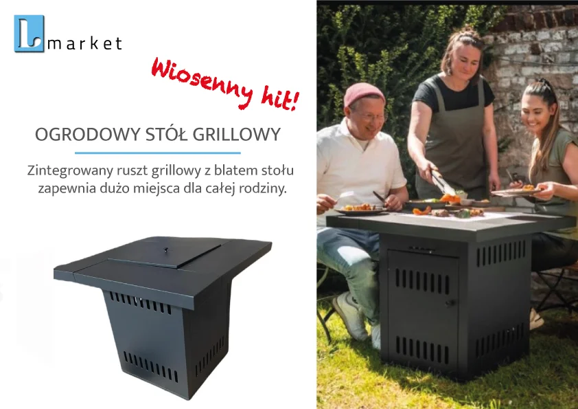 Stół grillowy do ogrodu i na taras