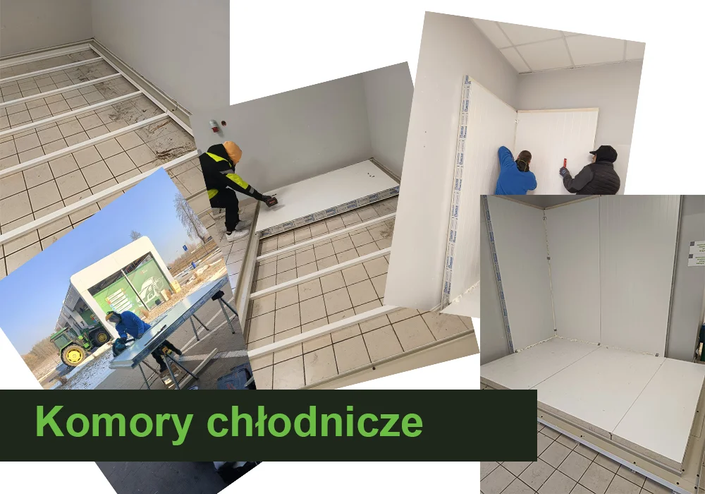 Montaż komór chłodniczych