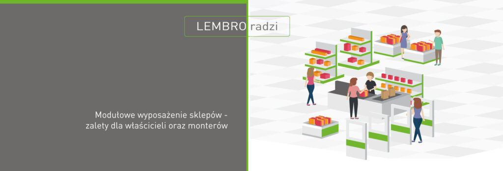 Modułowe wyposażenie sklepów